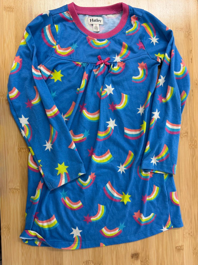Hatley Nightgown – 6 | Blue Rainbow | Play - Nest and Sprout-Consignment