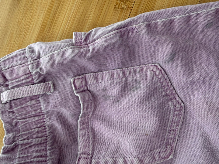 Cat & Jack Denim Shorts – 10/12 | Purple Paper Bag Waist | Play