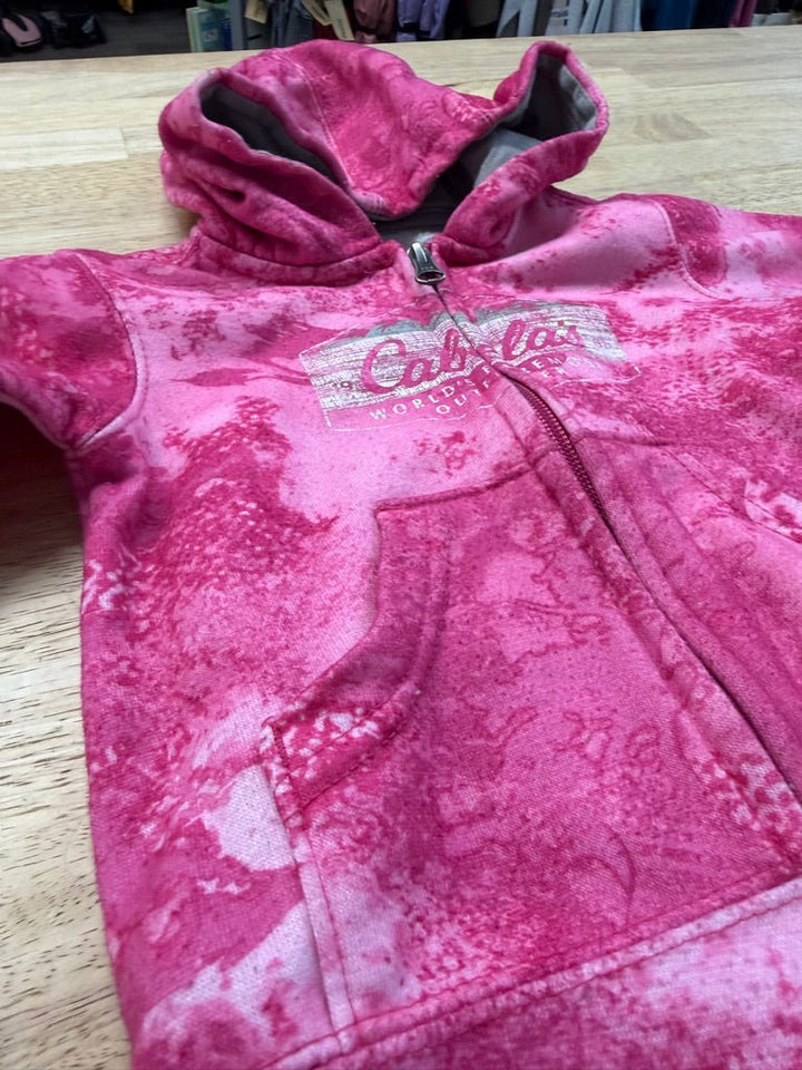 Cabela's Pink Zip-Up Sweatshirt – 6–12M | Play - Nest and Sprout-Consignment