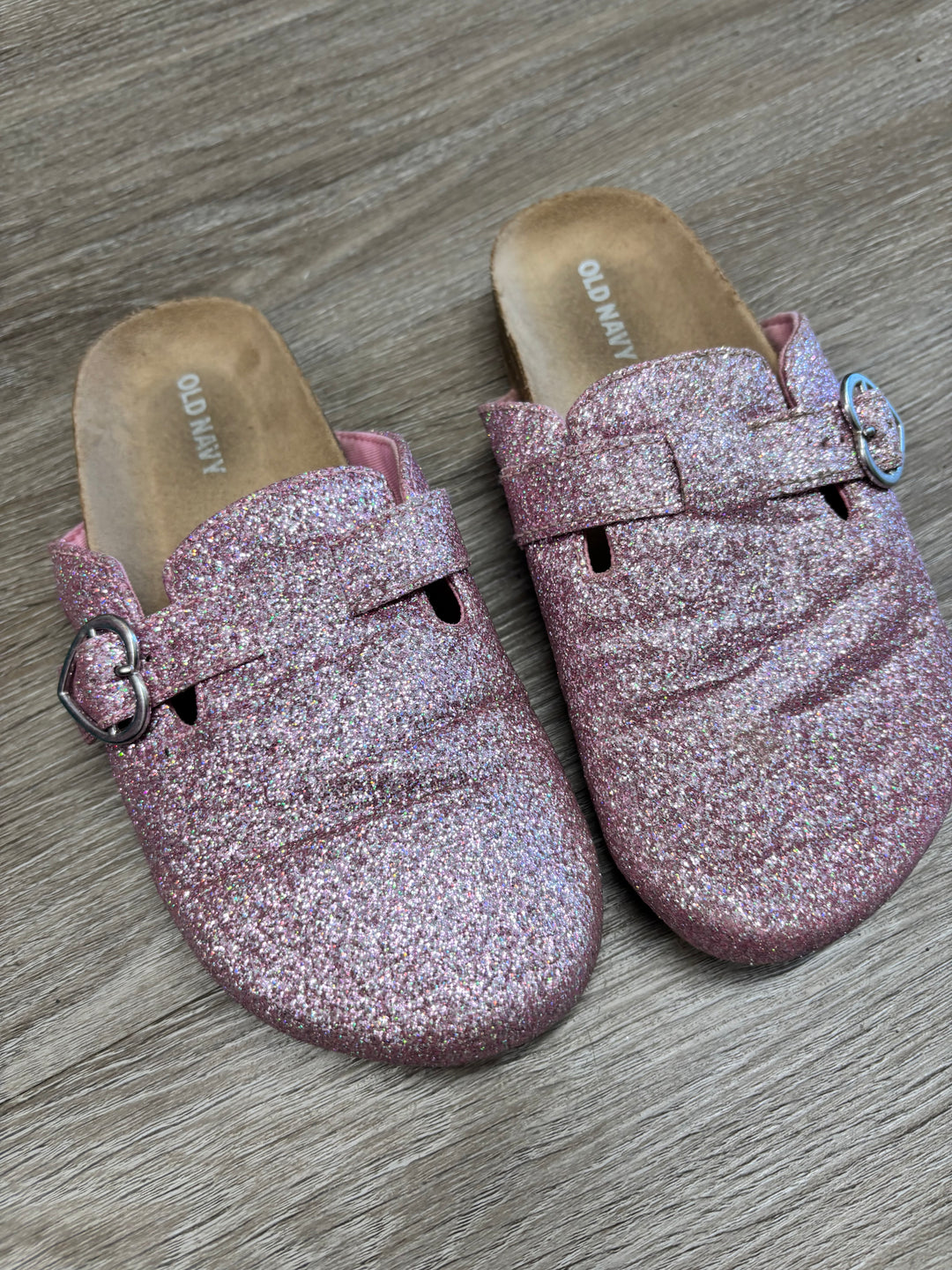 Old Navy Pink Sparkle Clogs | Size Junior 1