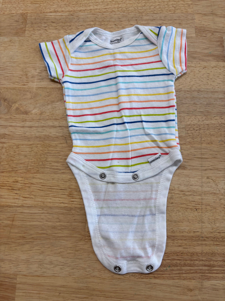 Onesies Brand NB Striped Bodysuit