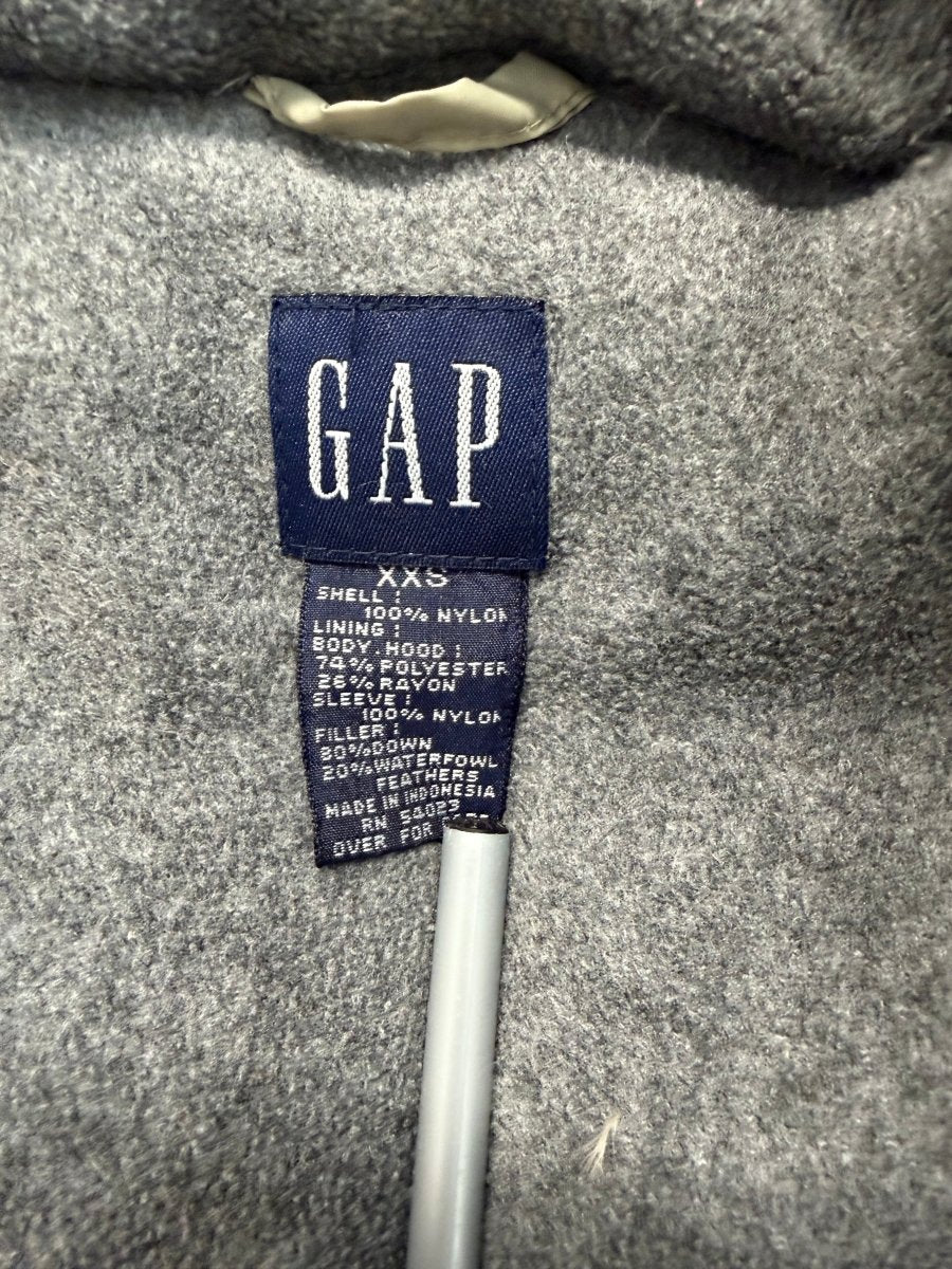 Gap Down Puffer Jacket – XXS | Light Green | Fleece Lined - Nest and Sprout-Consignment