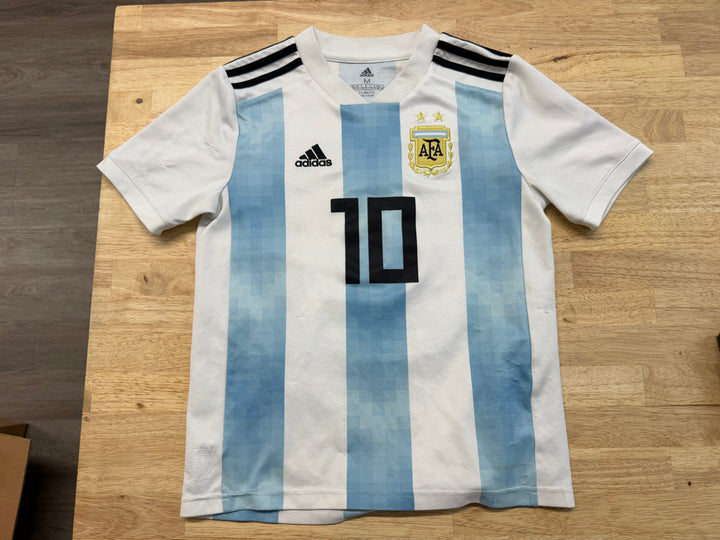 Adidas Messi Jersey – 11–12Y | White & Blue #10