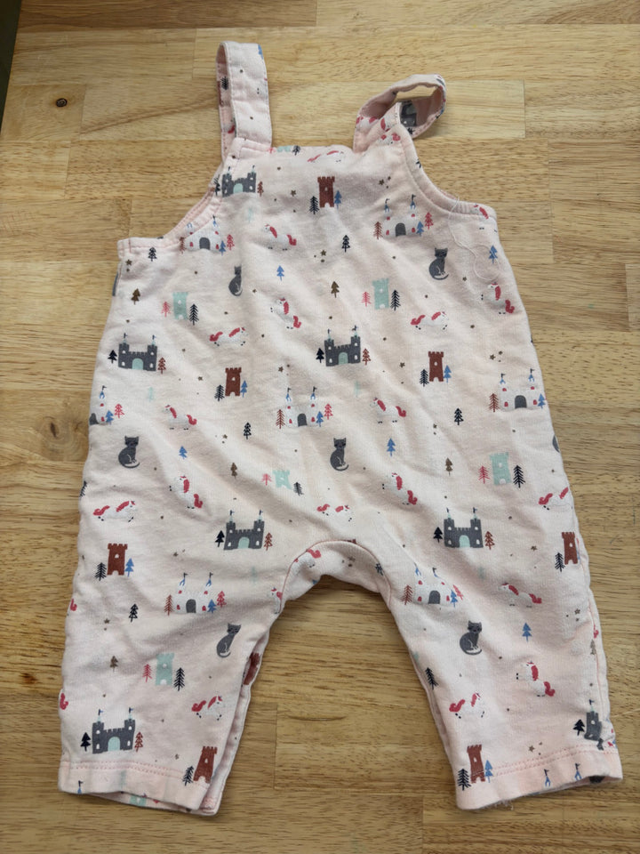 Starting Out 3M Romper – Pink Castle & Unicorn Print