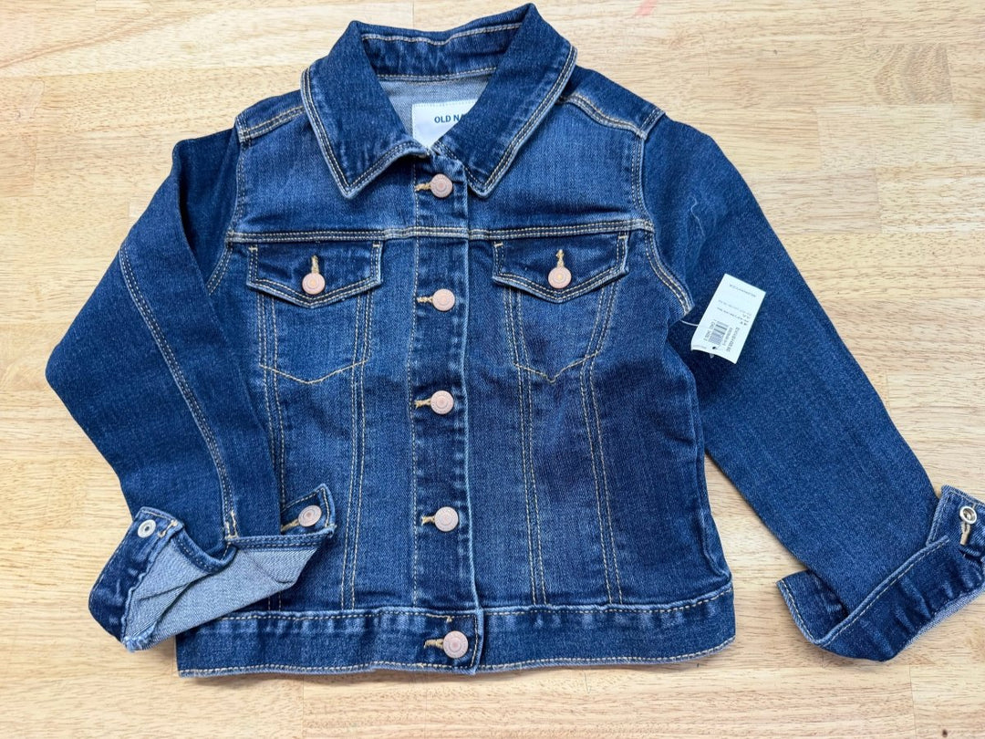Old Navy Snap-Up Denim Jacket – 4T | Medium Wash | NWT - Nest and Sprout-Consignment