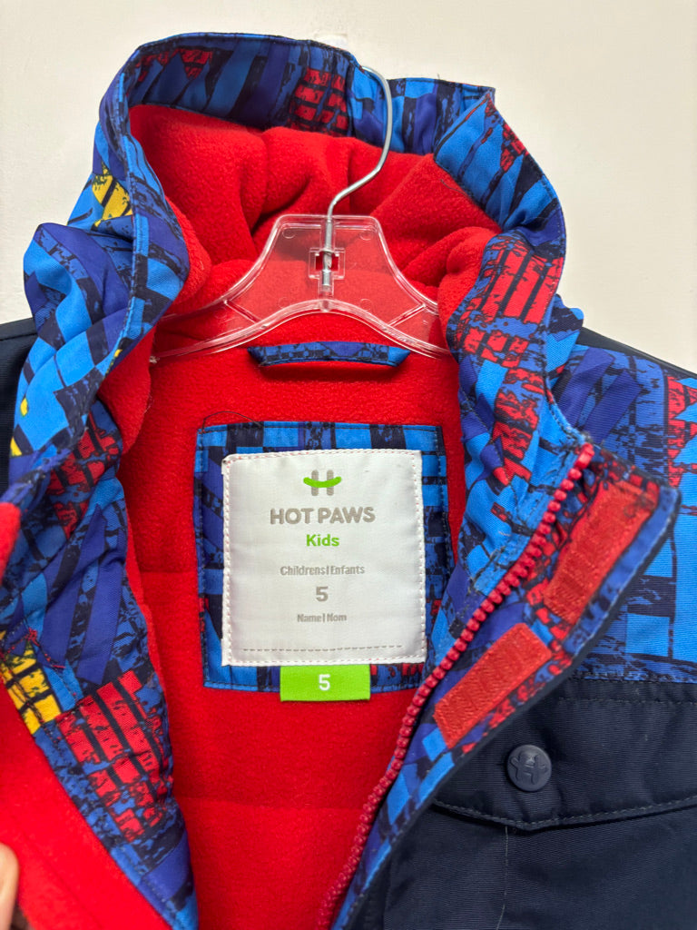 Hot Paws Kids Snow Jacket, Size 5 Clearance