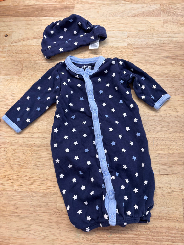 Carters Convertible Gown to Romper