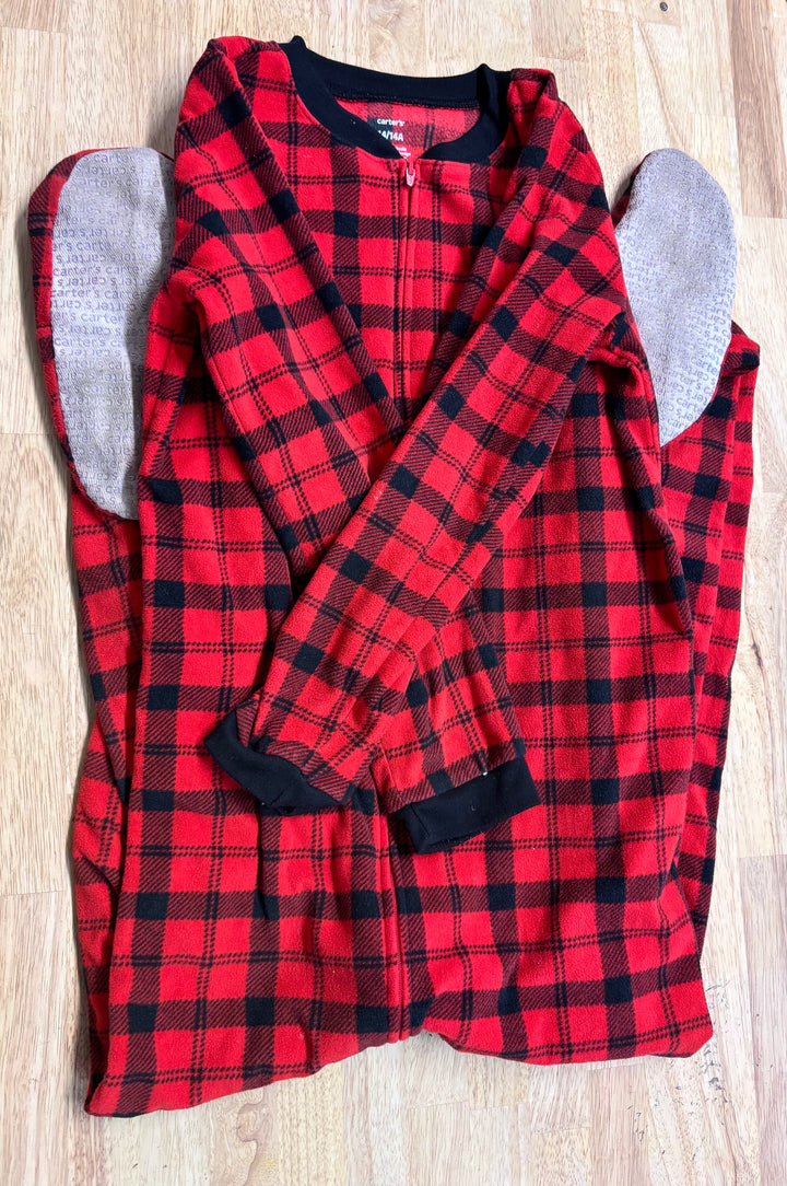 Carters Buffalo Plaid Footed Sleeper Size 14