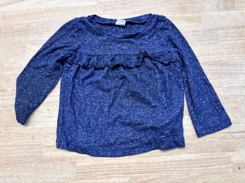 Gap 18–24M Heather Blue Shirt