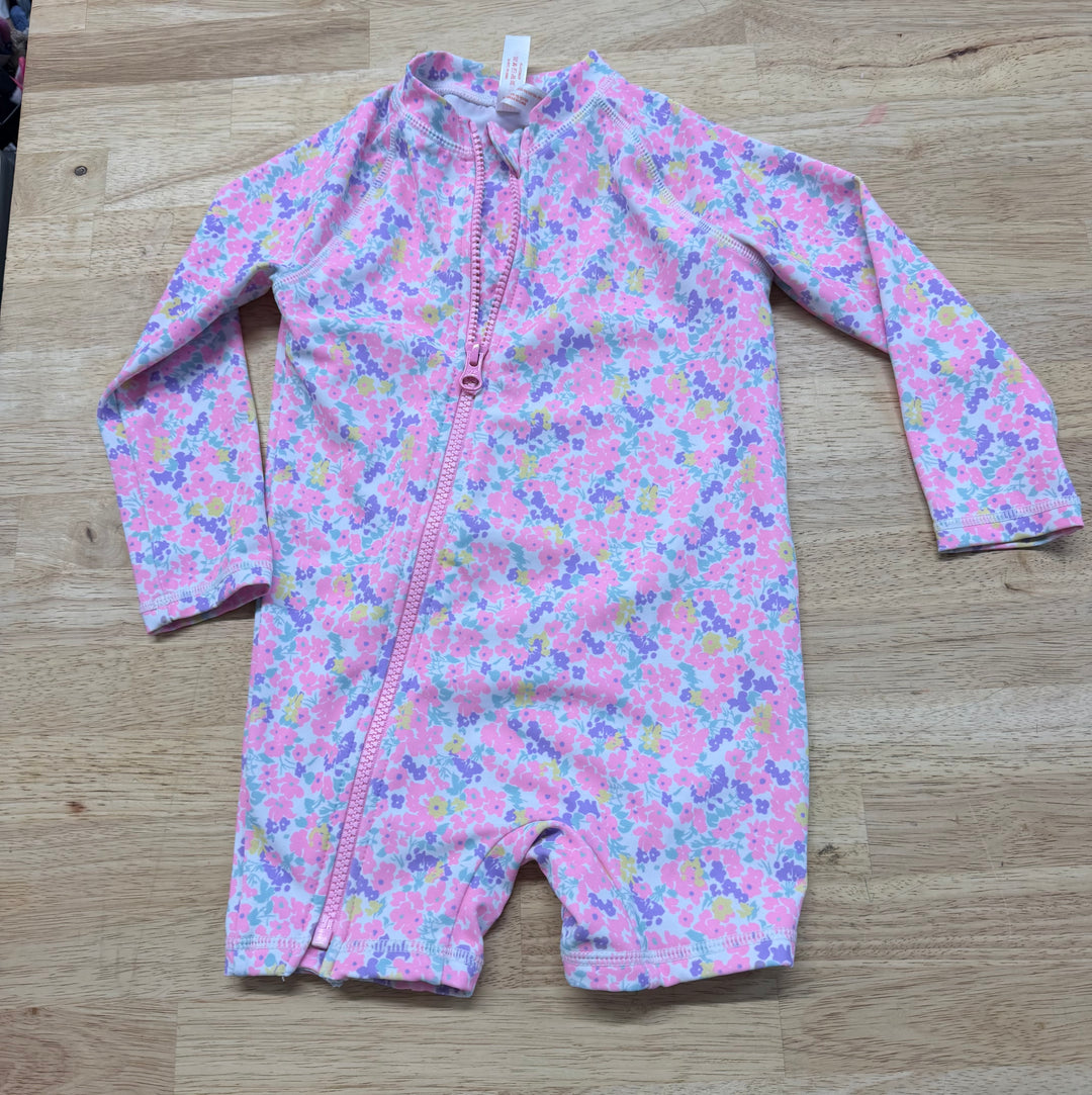 Joe Fresh Swimsuit – 18-24 Months | Pink and Purple Floral