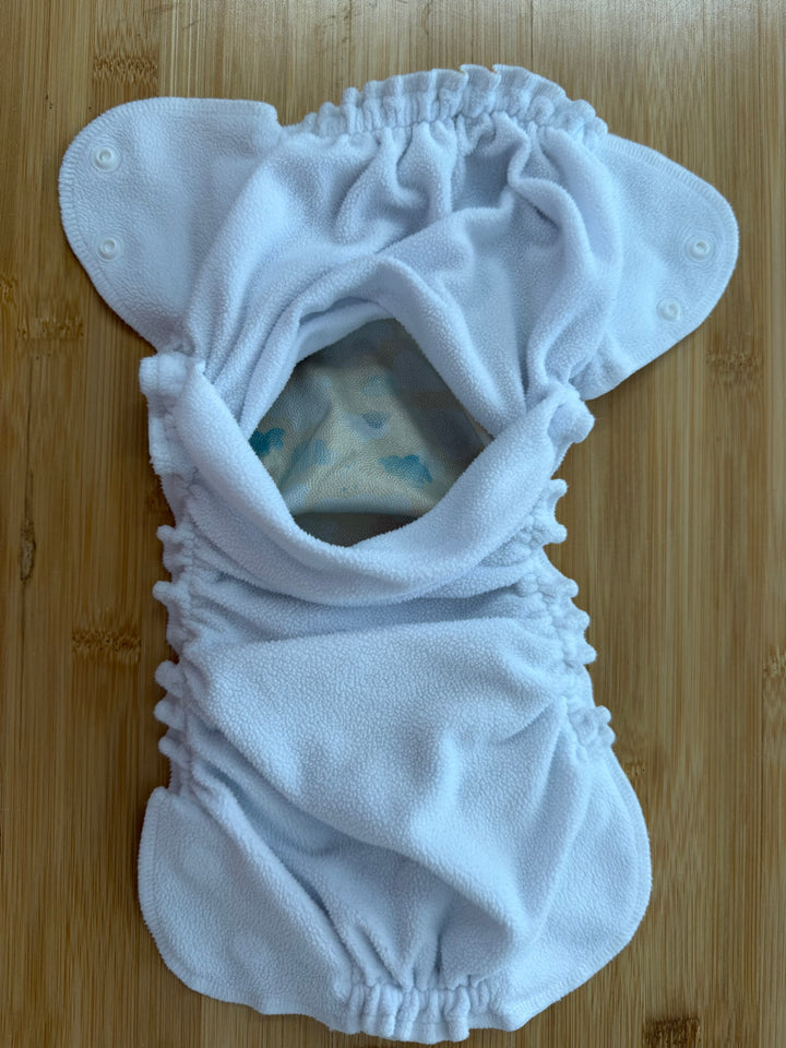 AppleCheeks Cloudy Day Pocket Diaper – One Size | Yellow