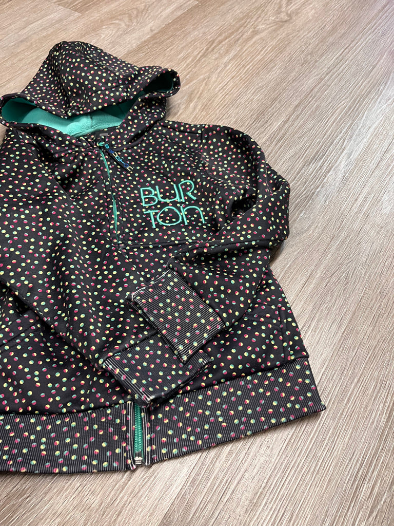 Burton Dryride Jacket – Size XS 5/6Y (Teal/Black Dot Print)