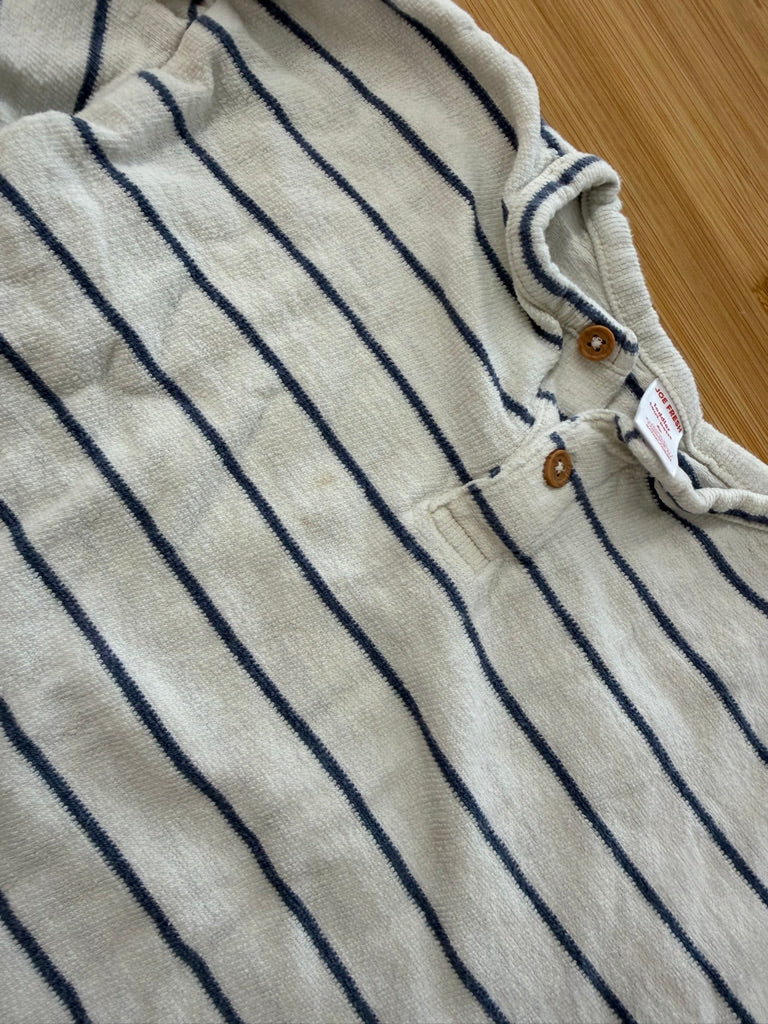 Joe Fresh Long Sleeve Shirt – 4 | Blue Stripe on White | Play