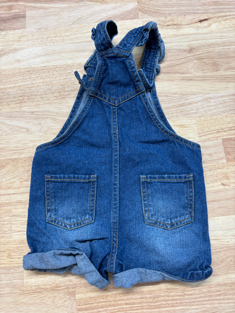 George Denim Shortalls, Size 12-18 Months