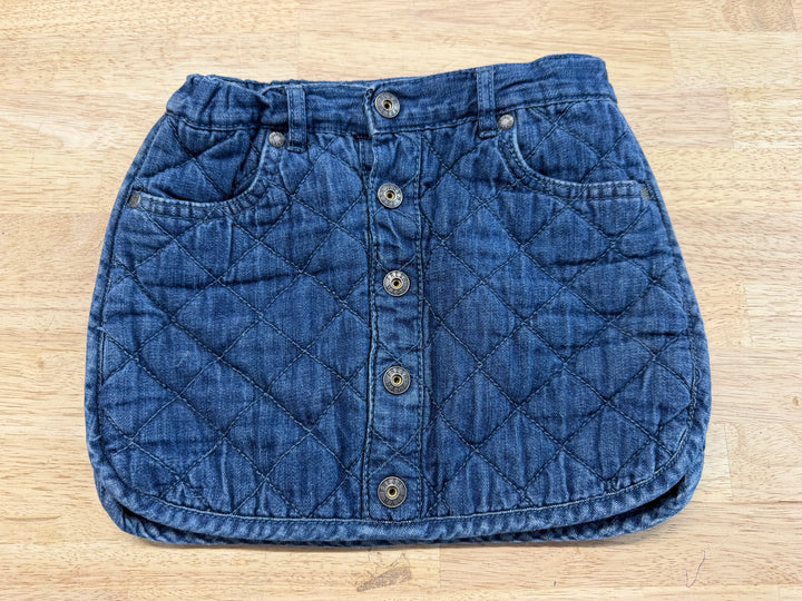 Joe Fresh Kids Quilted Denim Skirt – 7 | Internal Adjustment Harem Fit Belly Button 86