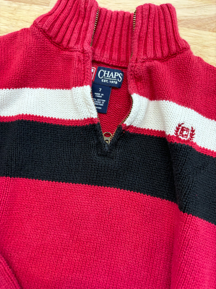 Champs 7 Red Knit Sweater