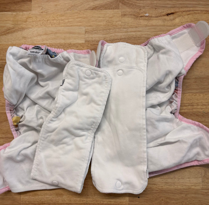 Thirsties Pocket Diaper OS - Pink Floral (2 Available)