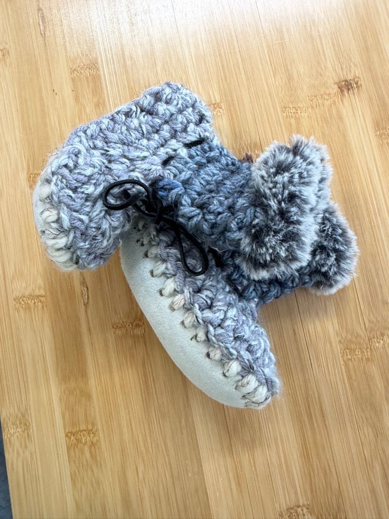 Murphy Monsters Creations Crochet Slippers – 8/9 | Sheepskin Sole | NWT - Nest and Sprout-Consignment