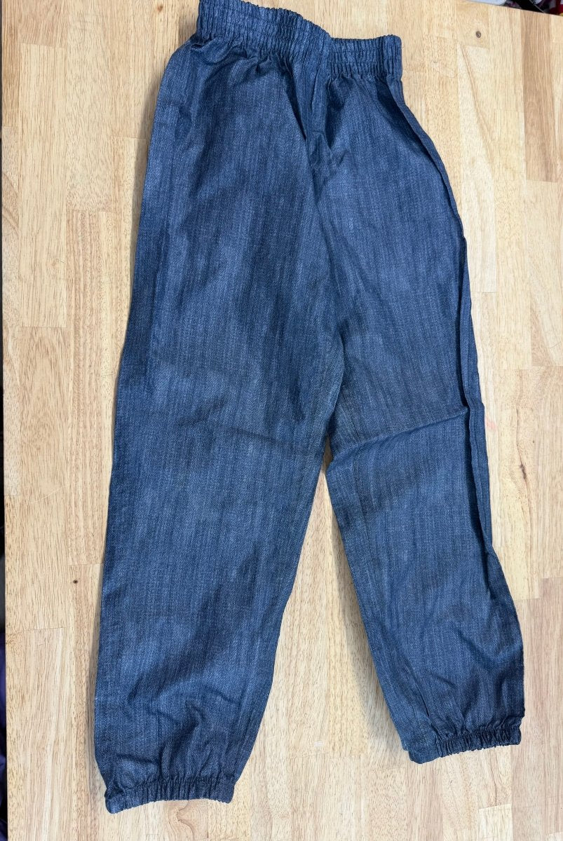 Hip and Hopps Rain Pants – 122/128 | Blue Denim Look - Nest and Sprout-Consignment