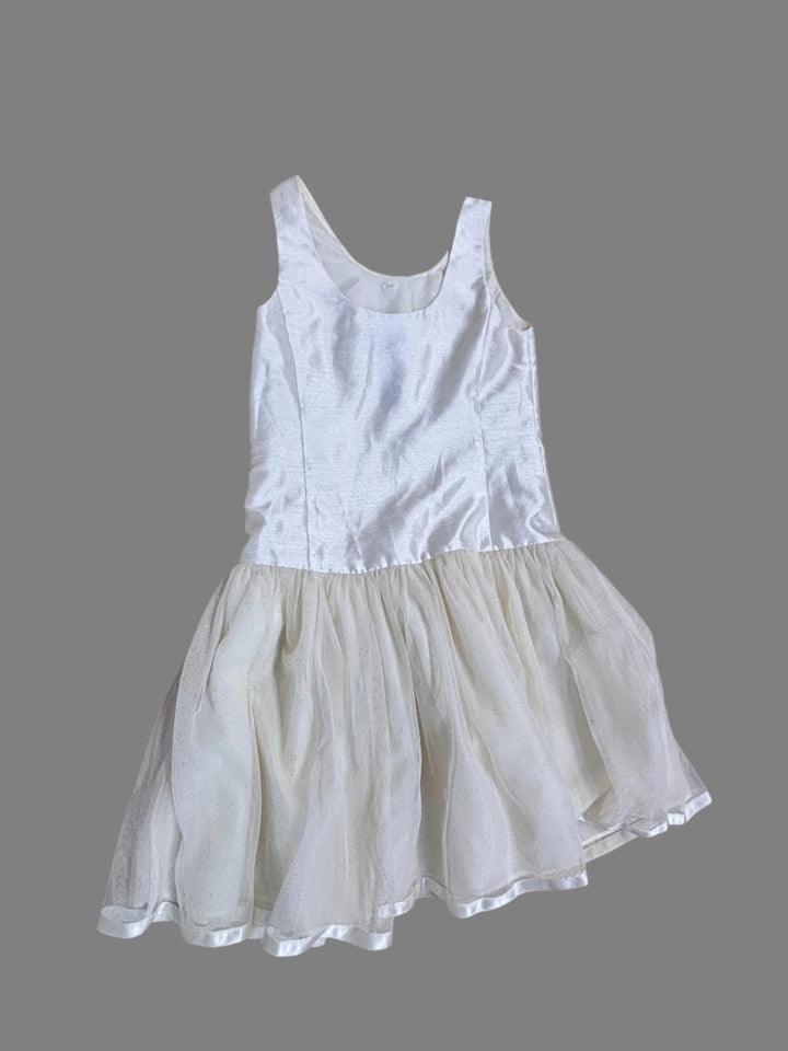 Chaps Size 10 Dress, Drop Waist with Tulle Skirt
