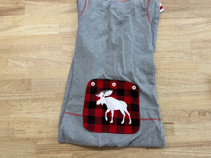 Little Blue House by Hatley Sleeper – Size 8 | Grey One - Piece imperfect - Nest and Sprout - Consignment