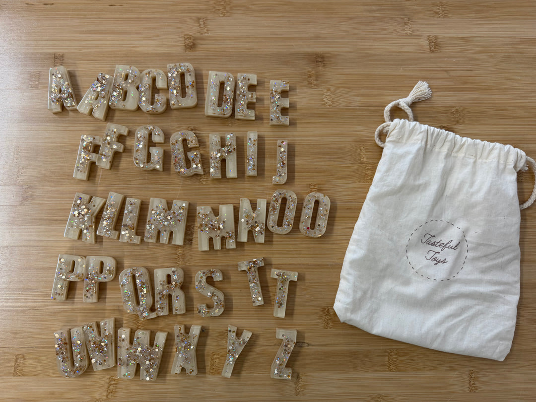 Tasteful Toys Glitter Letter Set – One Size