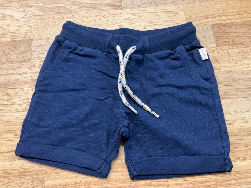 Noppies Shorts – Size 9–12M (Blue, Rolled, NWT)