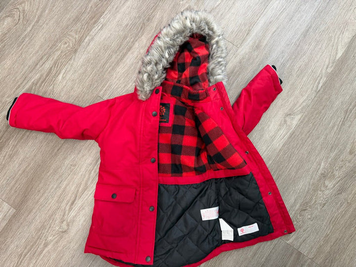 Canadiana Winter Jacket – 4–5Y | Red - Nest and Sprout - Consignment