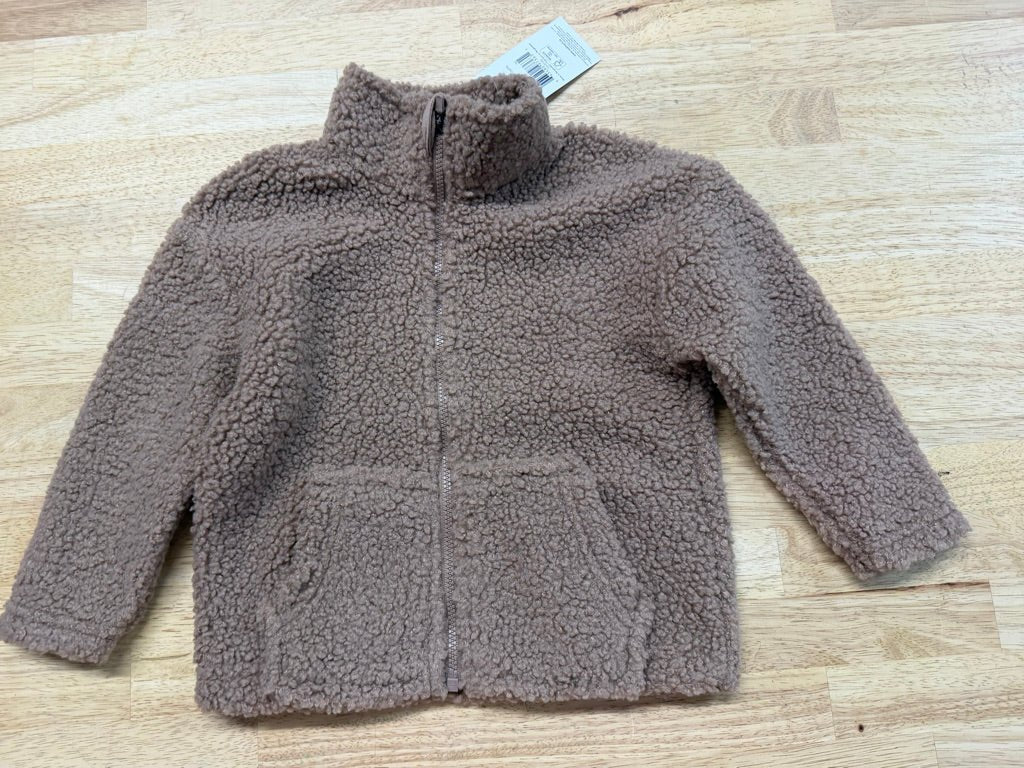 George Sherpa Fleece Jacket – 2T | Plush NWT - Nest and Sprout-Consignment