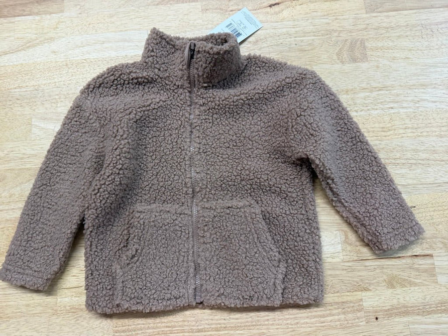 George Sherpa Fleece Jacket – 2T | Plush NWT - Nest and Sprout-Consignment