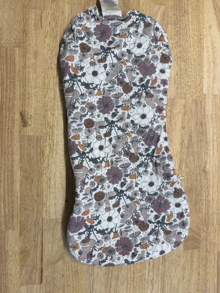 Perlim Pinpin Floral Swaddle Sleep Sack – 0–3M | Viscose/Cotton 1 Tog