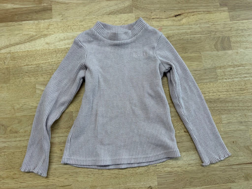 Roots Sparkle Ribbed Shirt – 4T | Light Pink | Silver Sparkle - Nest and Sprout-Consignment
