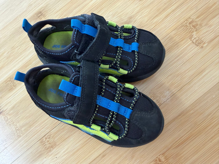 Joe Fresh Runner Sandal – 10 | Black Neon Green