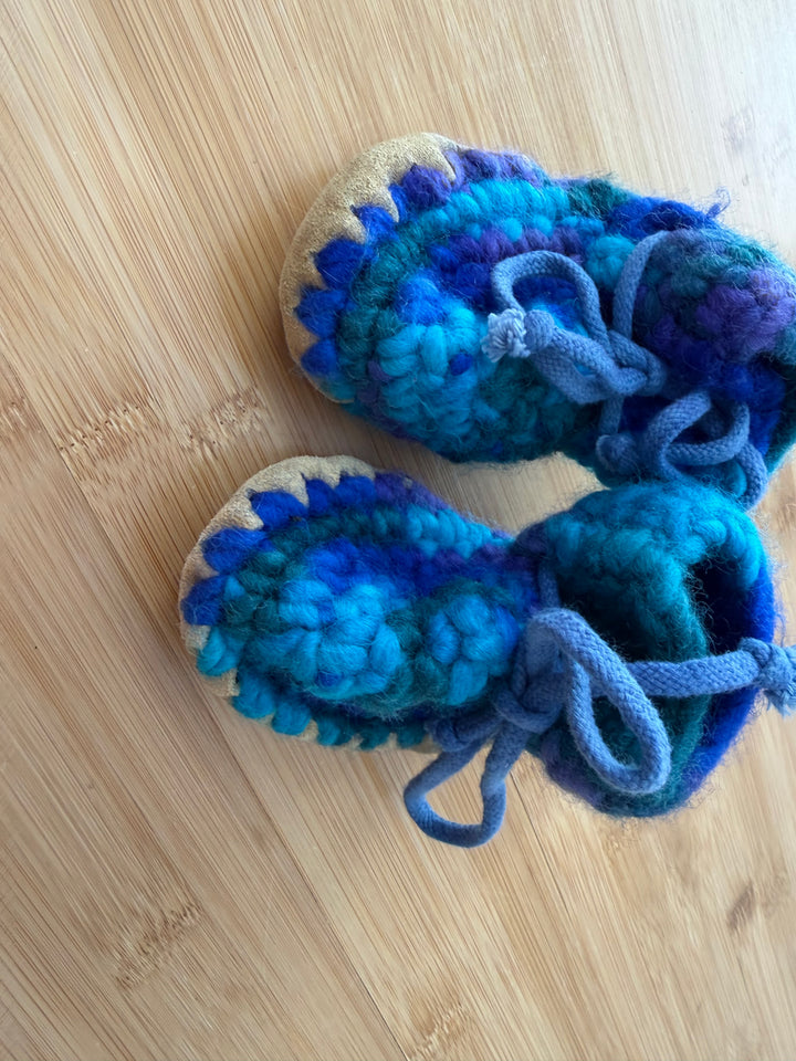 Padraig Bootie – 15cm | Blue Multi Print