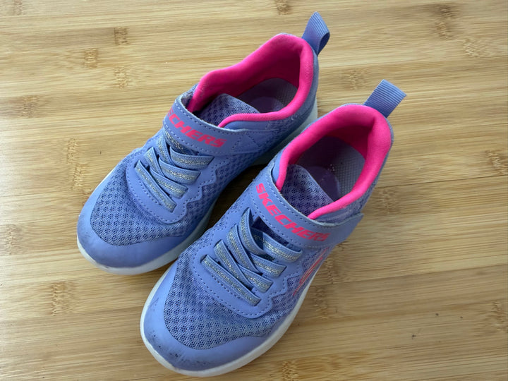 Skechers Sneakers – 12 | Light Purple Velcro Bright Pink Insoles