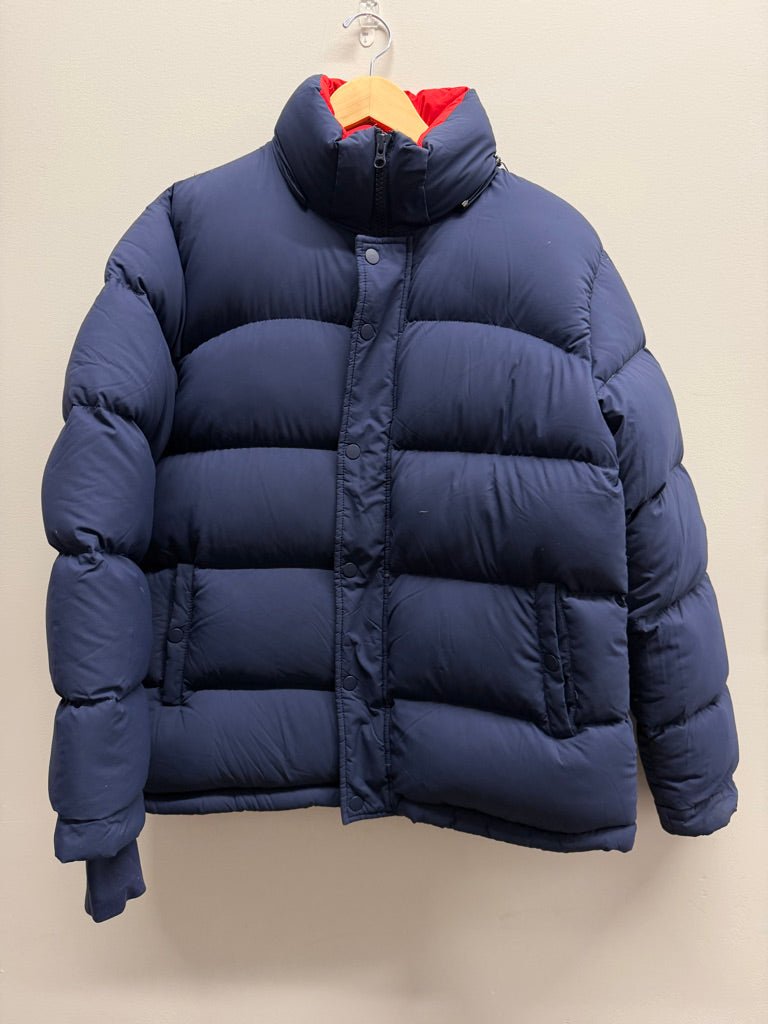 TNA The Super Puff Jacket – Adult S | Blue Down-Filled Red Lining - Nest and Sprout-Consignment