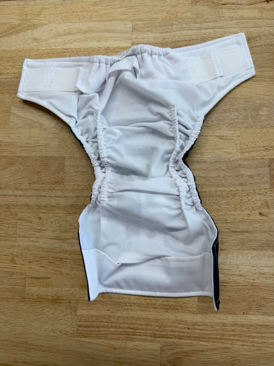 La Petite Ourse Pocket Cloth Diaper | Mountain Scene Velcro White Microsuede - Nest and Sprout - Consignment