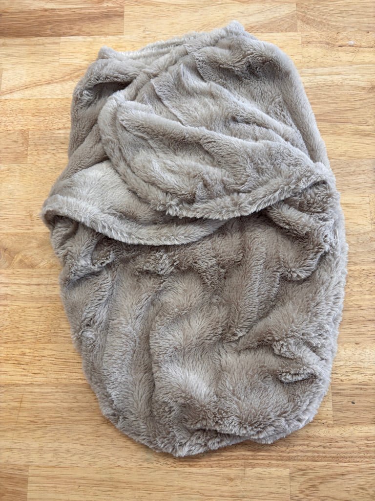 Fleece Swaddle Blanket – Light Brown - Nest and Sprout - Consignment