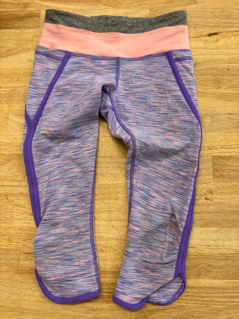 Ivivva Capris 8Y – Pink/Purple Print PLAY