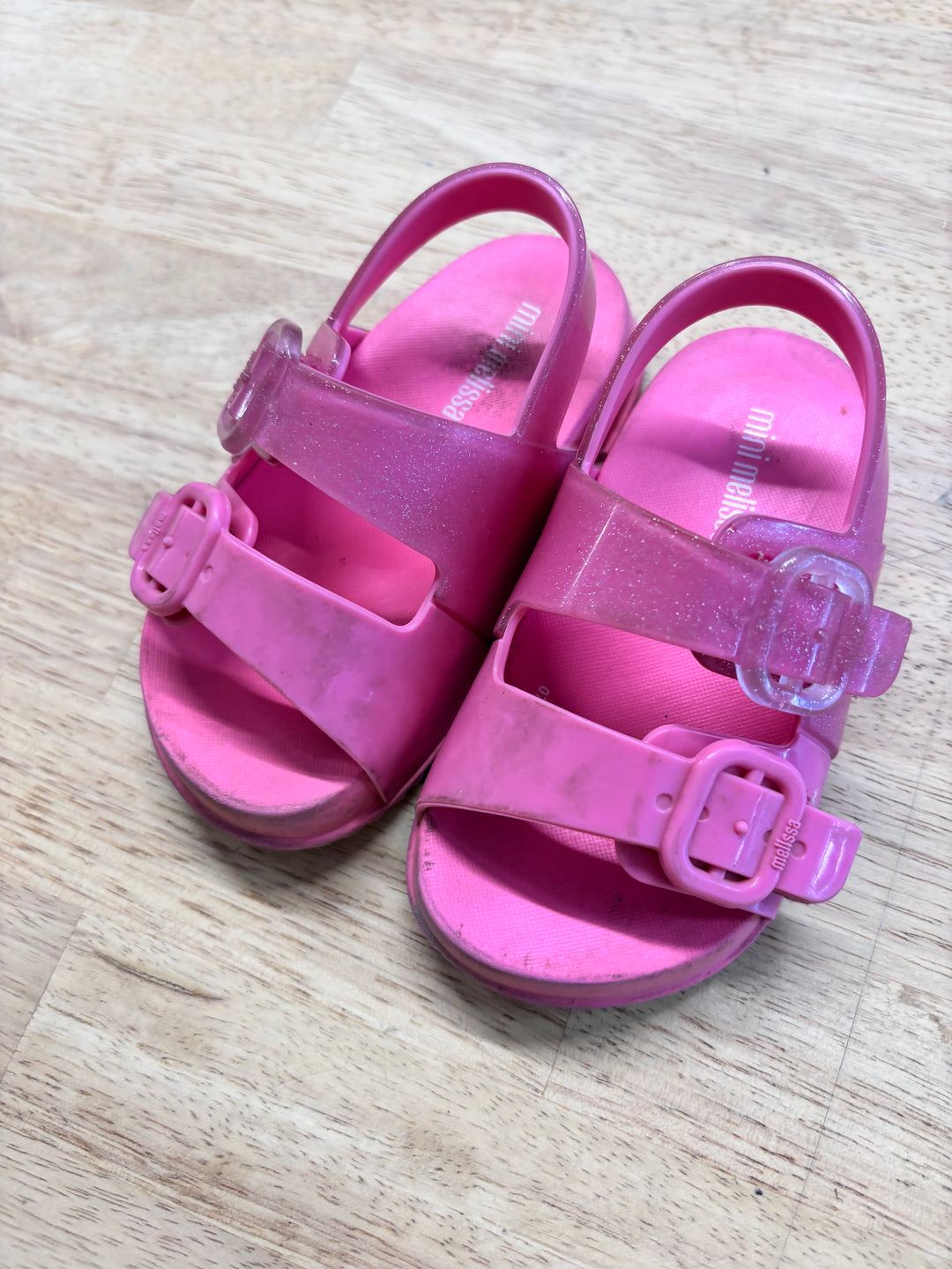 Mini Melissa Size 7 Pink Sandals