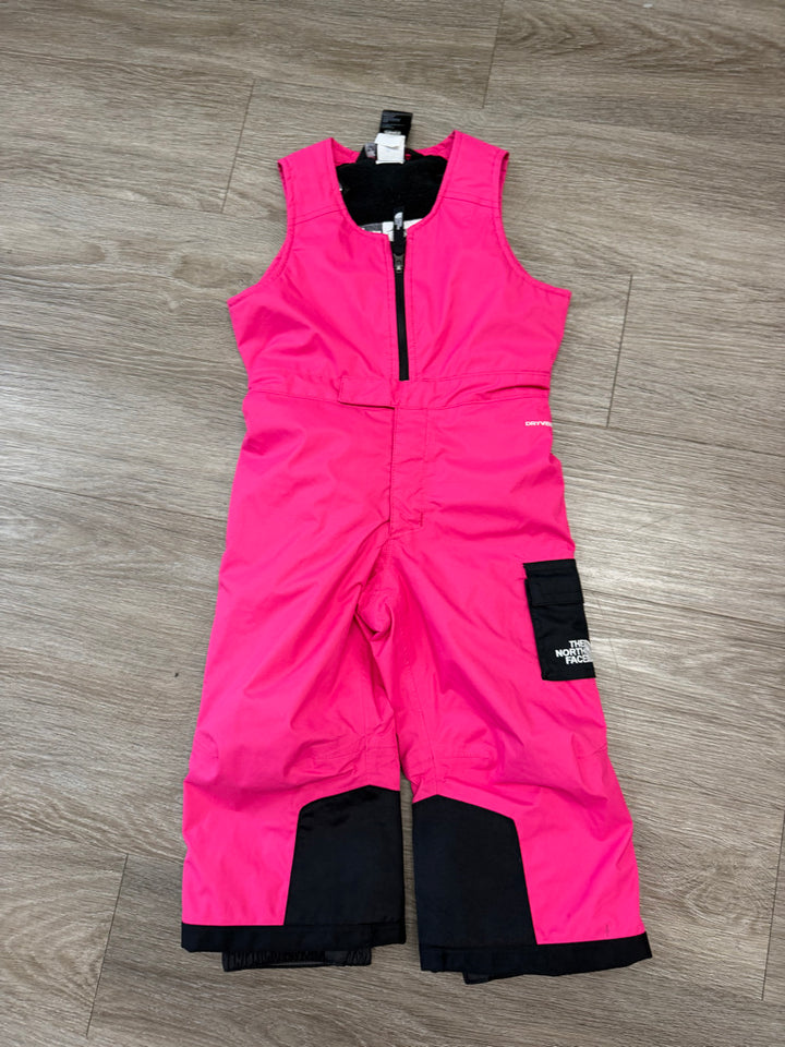The North Face Toddler Insulated Bib Snow Pants – 2T | Hot Pink EZ Grow Attached