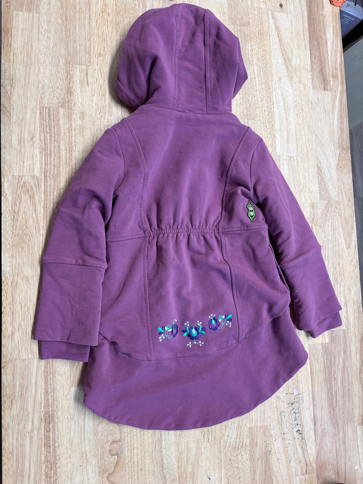 Peekaboo Beans Purple Zip-Up Jacket 2Y
