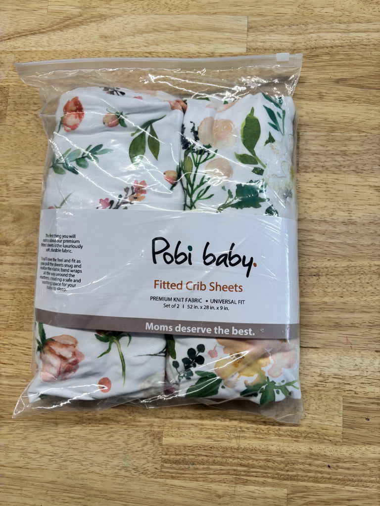 Pobi Knit Crib Sheets – Set of 2 NWT