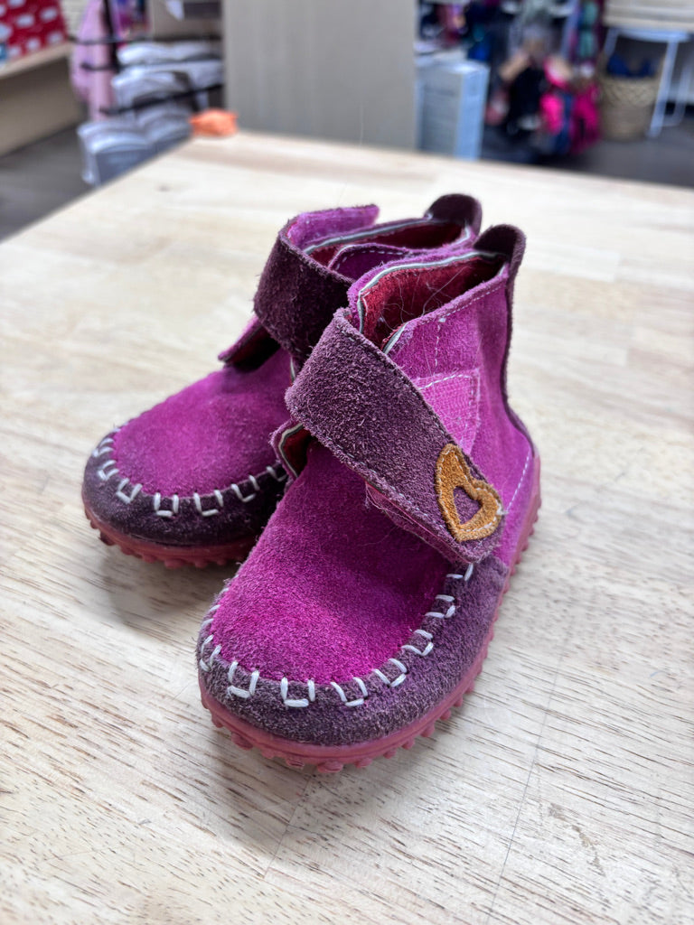 Felted Fuchsia Booties Size 6