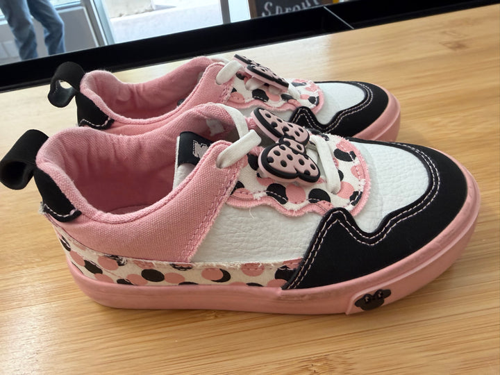 Ground Up Disney Minnie Mouse Sneakers – 10 | Pink & Black Velcro