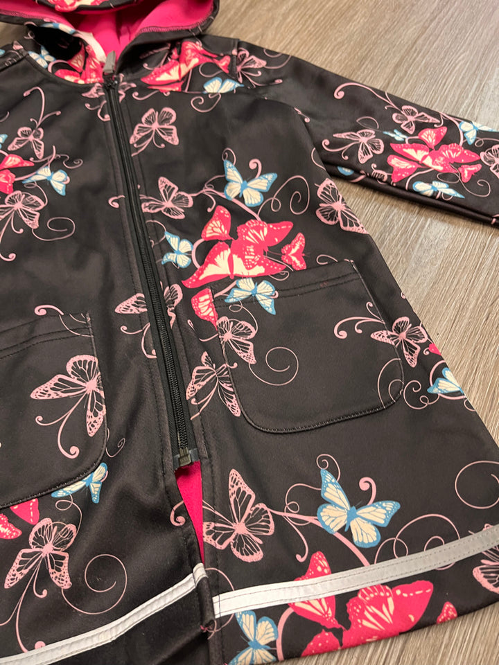 Please Mum Jacket – Size S 5Y (Black with Butterfly Print)