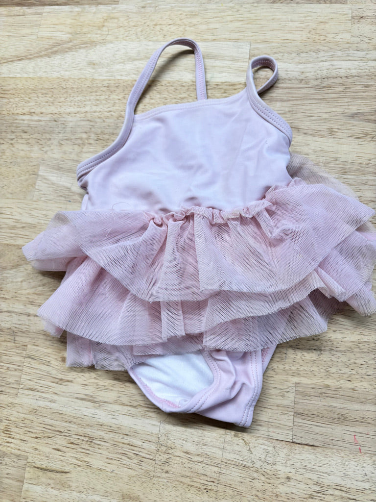 Joe Fresh Light Pink Tulle Skirt Swimsuit – 3–6M