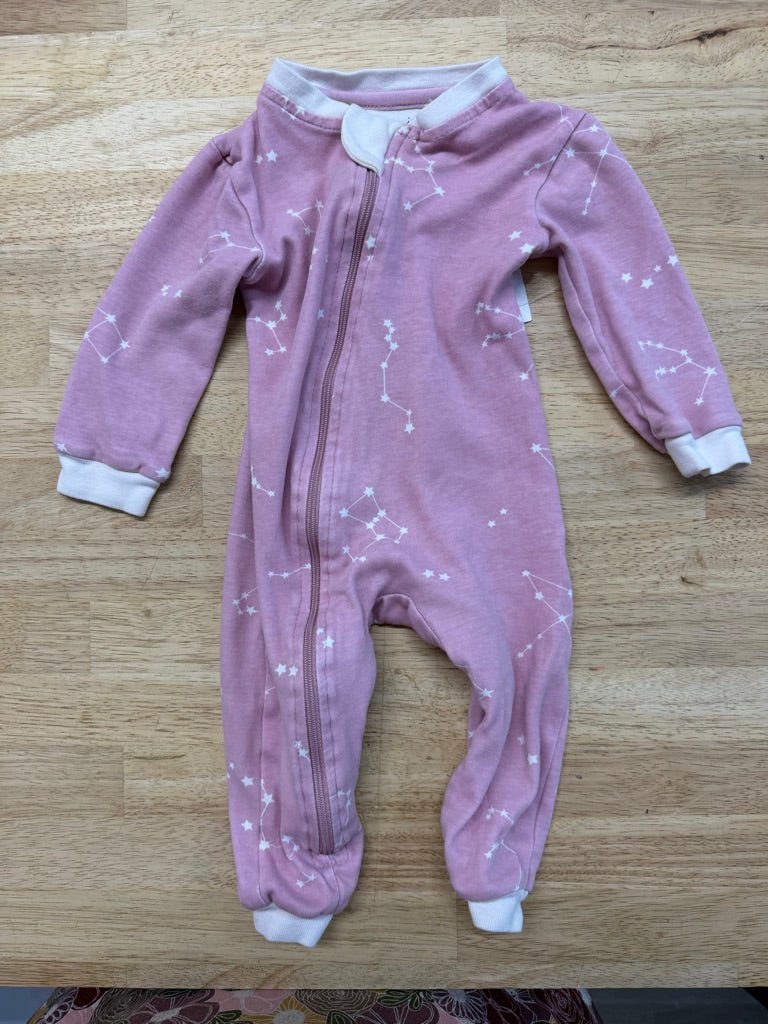 Zippy Jamz Footless Sleeper – 6–9M | Pink Constellation - Nest and Sprout - Consignment