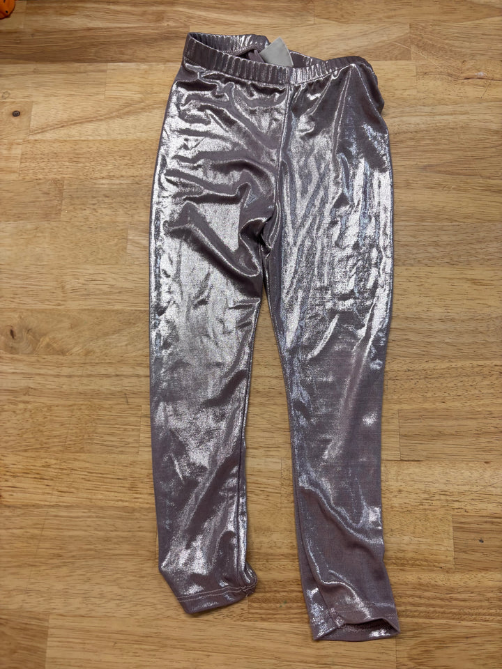Zara Metallic Light Purple Leggings 3Y