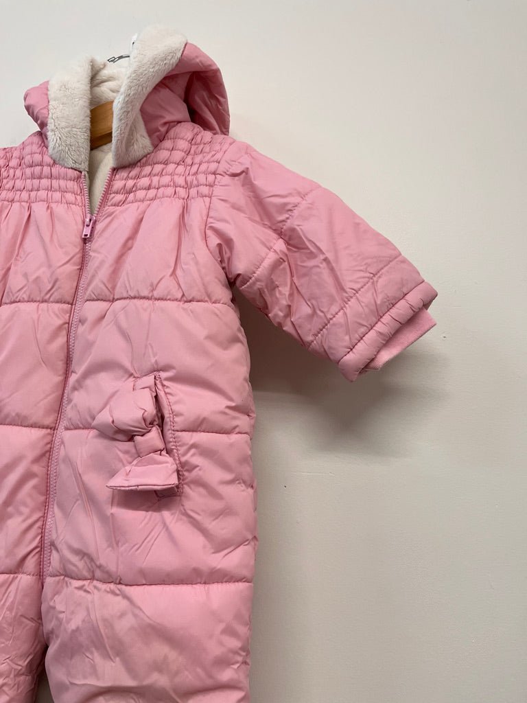 Children’s Place Zip-Up Snowsuit – Stained Bum, 12M - Nest and Sprout-Consignment